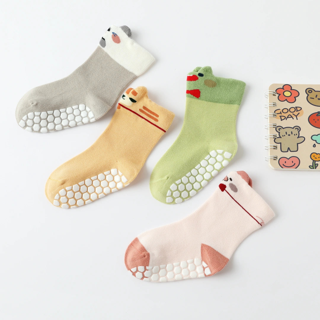 Baby’s Little Gentleman' Red Bow Tie Non-Slip 4-Pack