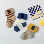 Baby’s Little Varsity' Letter B Cotton 3-Pack