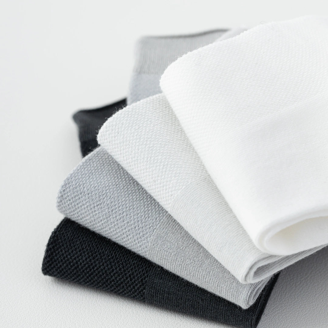 Men's 99% Supima® Cotton Breathable Mesh Ankle Socks - product photo showing breathable mesh comfort