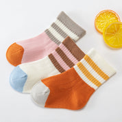 Baby’s Retro Colorblock Stripe Crew 3-Pack