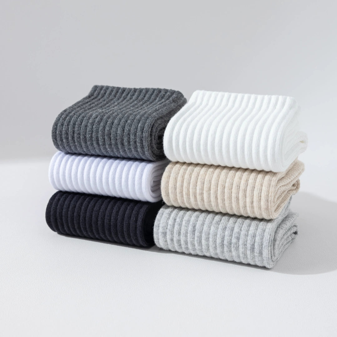 "Titan Mesh" Big & Tall Men's Crew Socks - product photo showing breathable mesh comfort