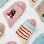 Kids' Winter Wool Blend Thermal Crew Socks 5-Pack