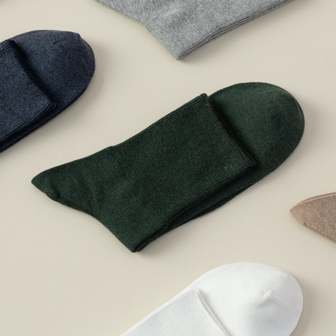 Men's Big & Tall 98% Cotton Loose Top Socks