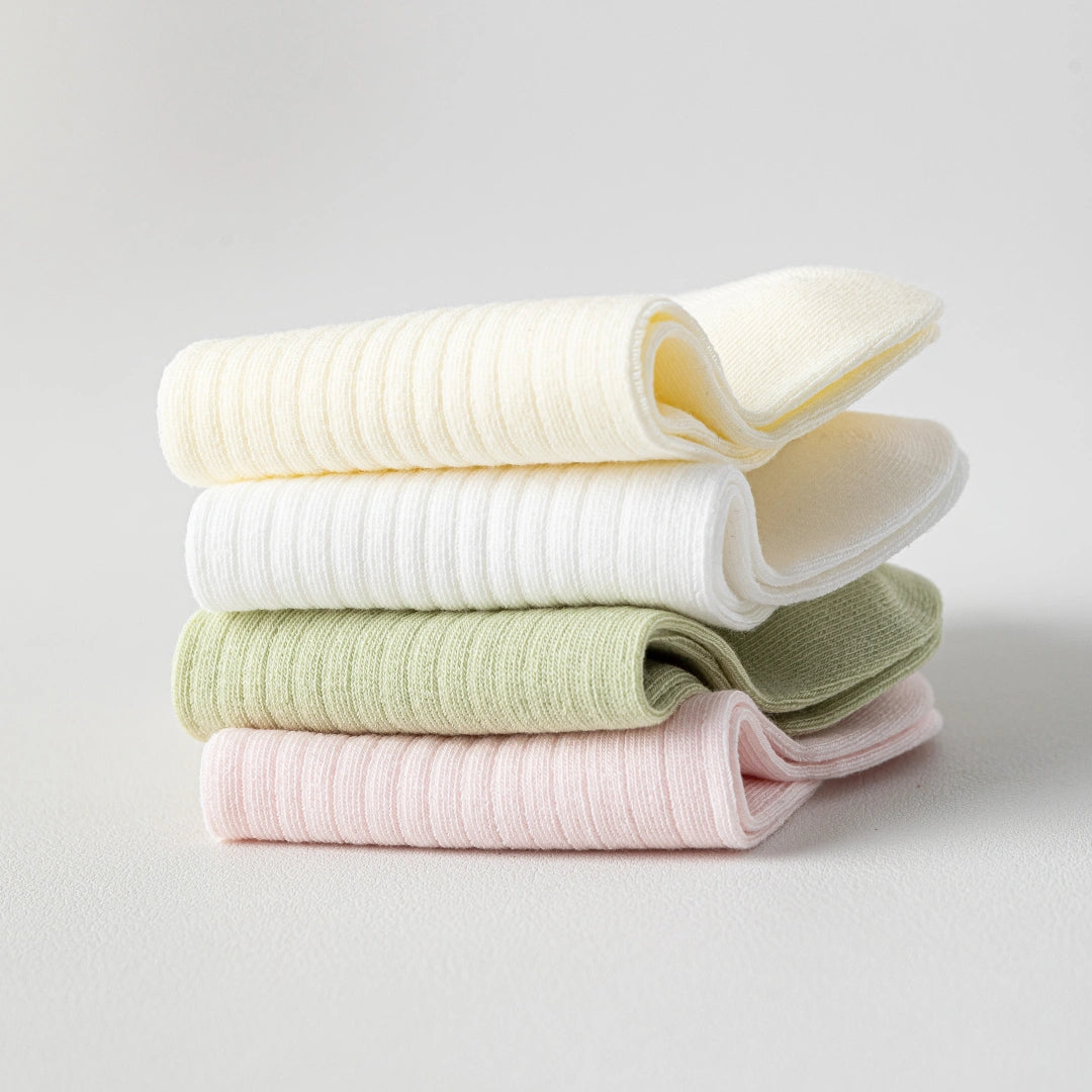 Women's 92% Cotton Candy-Colored Ankle Socks - product photo showing soft cotton comfort