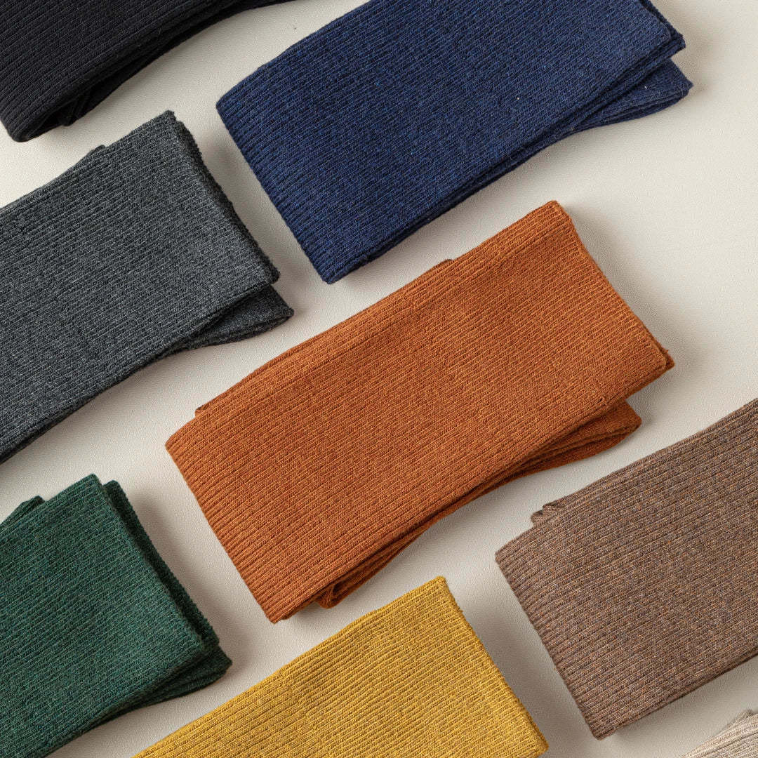 Ribbed Cotton Knee Highs