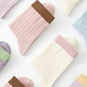 97% Cotton Ribbed Crew Socks 5-Pack