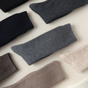 41% Wool Brushed "Fuzzy" Slouch Socks