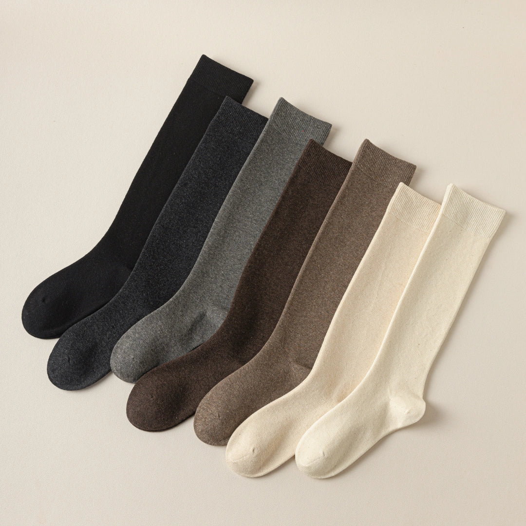Women‘s 47.5% Wool Blend Thermal Knee-High Socks