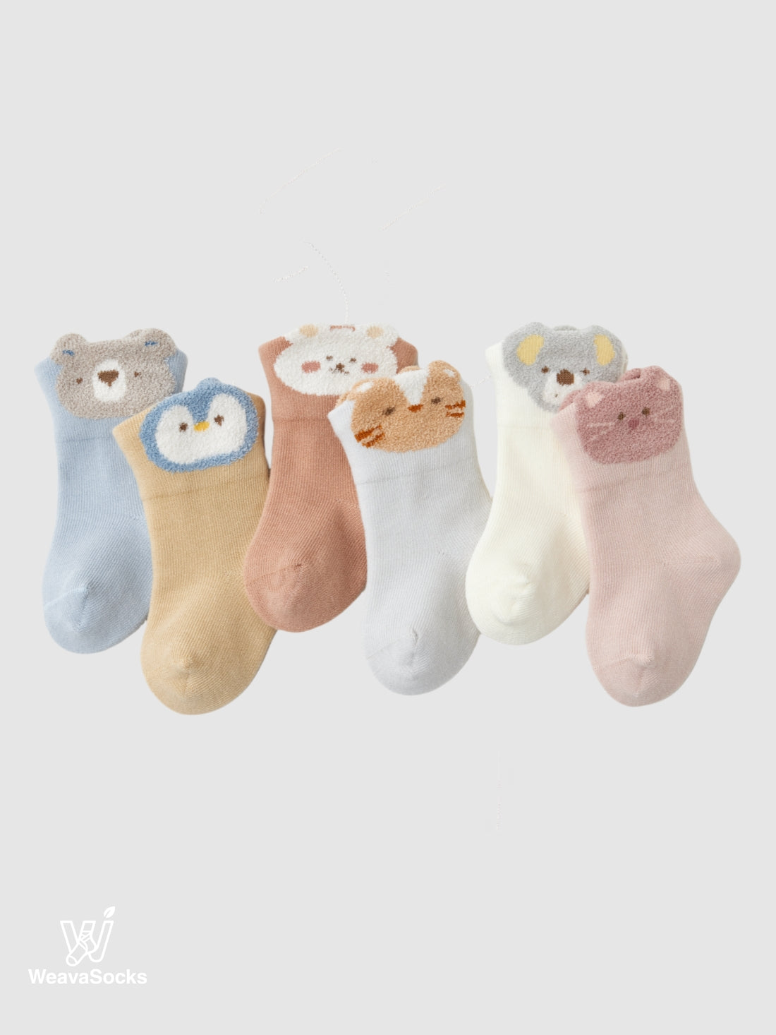 Babies' Cuddle Buddies Ankle Socks-3 Pack