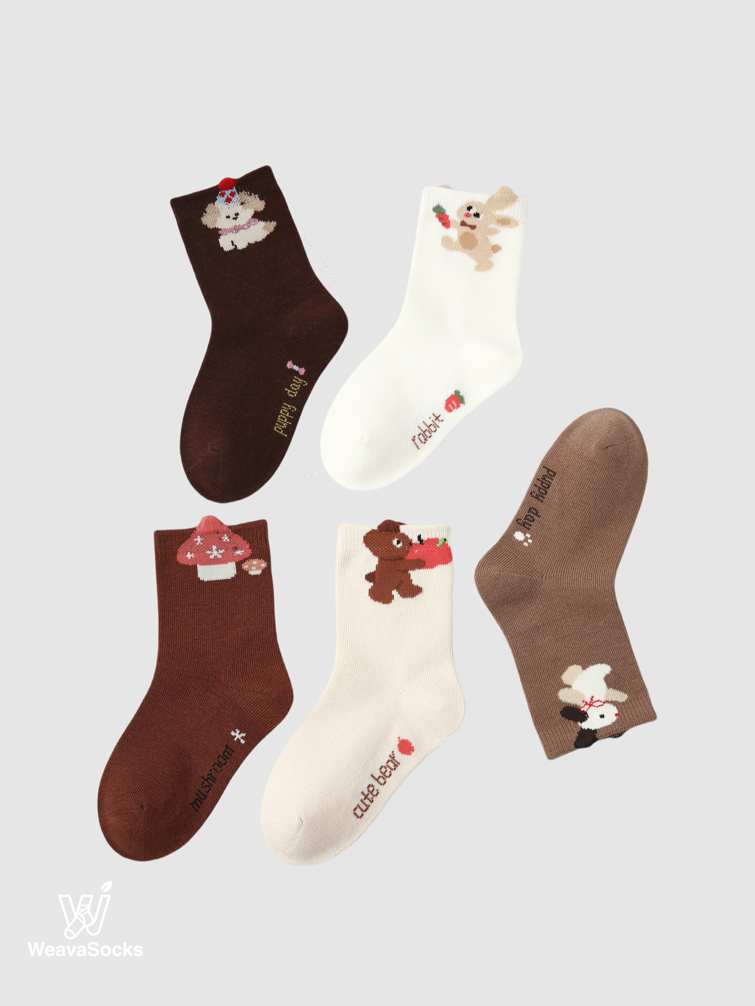 Kids' Whimsical Forest Sock Society-4 Pack