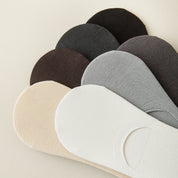 Men's Mulberry Silk & Modal Ultra-Thin No-Show Socks - product photo showing modal and mulberry silk comfort