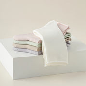 Women's 6" Modal & 6A Mulberry Silk Blend Crew Socks - product photo showing modal and mulberry silk comfort