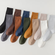 Men's 95% Silky Cotton Extended Business Crew Socks