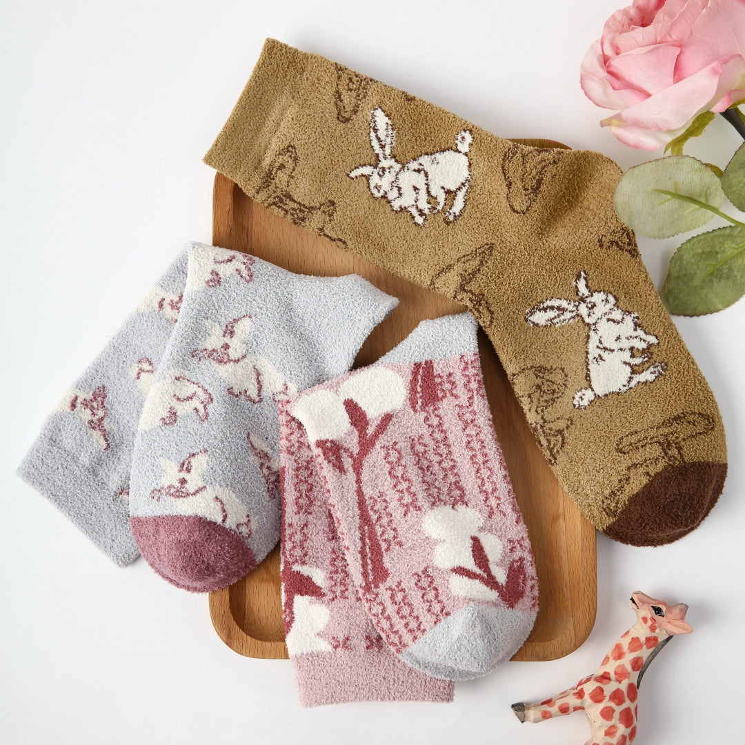 Fuzzy Bunny Socks