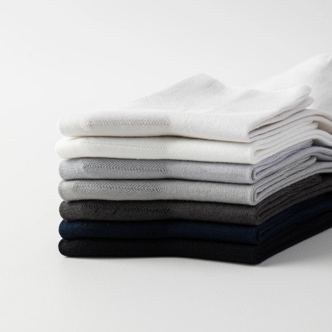 Men's 98% Cotton Ultra-Thin Non-Binding Ankle Socks - product photo showing soft cotton-rich comfort