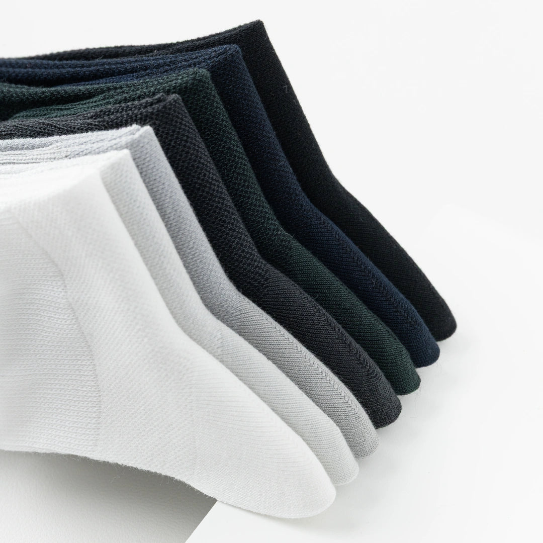 Men's 99% Supima® Cotton Breathable Mesh Ankle Socks - product photo showing breathable mesh comfort