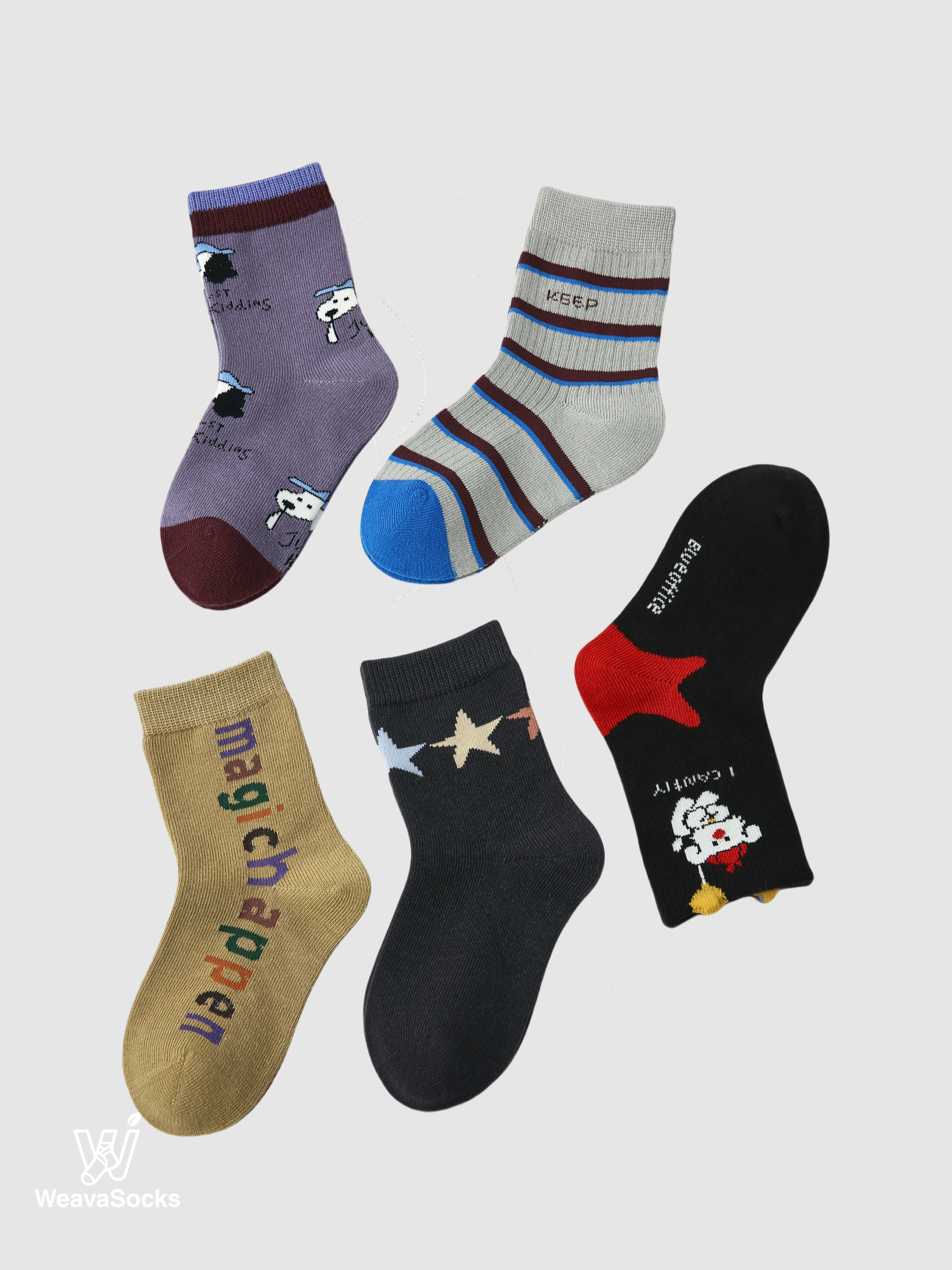 Kids' Graphic Star Doodles-5 Pack