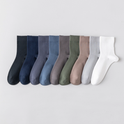 Men's 98% Premium Cotton Business Crew Socks