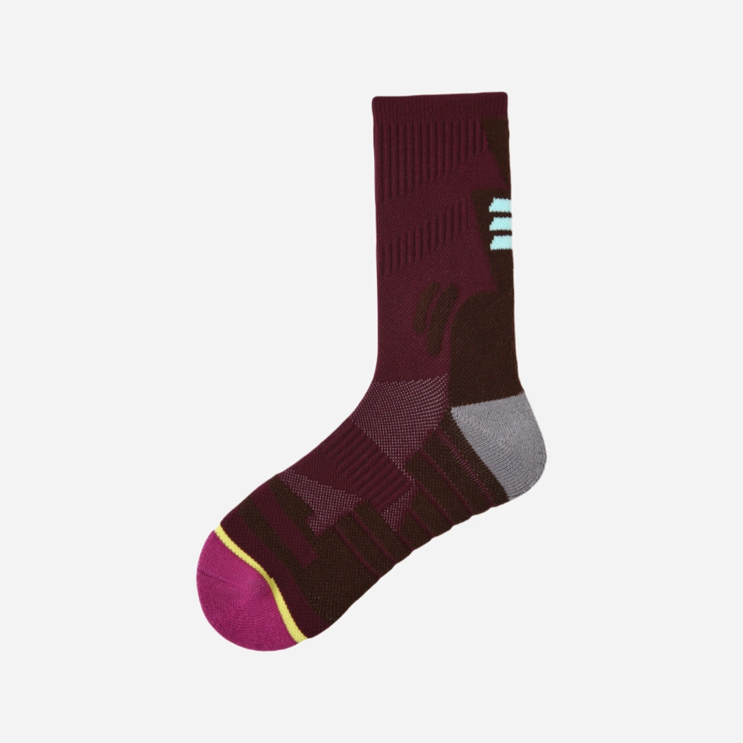 Performance Crew Socks - Maroon