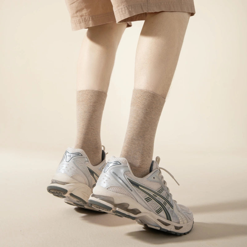 Men's Fine-Knit Heathered Cotton Socks