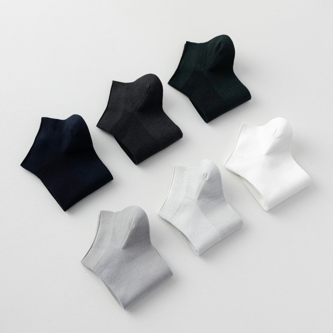 Men's 99% Supima® Cotton Breathable Mesh Low Cut Socks - product photo showing breathable mesh comfort
