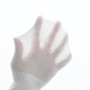 "Titan Mesh" Big & Tall Men's Low-Cut Socks - product photo showing breathable mesh comfort