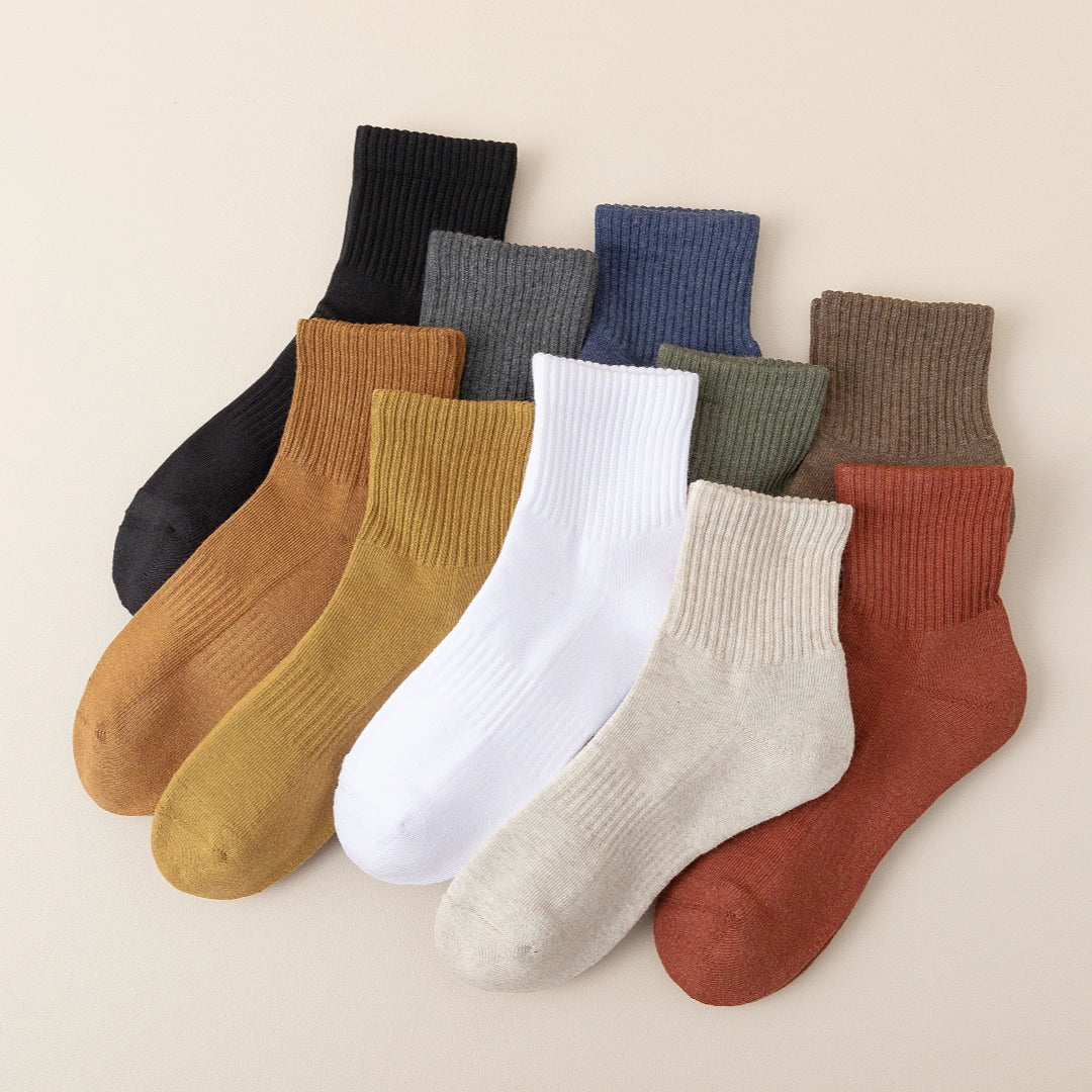 Durable Cotton Rib Socks