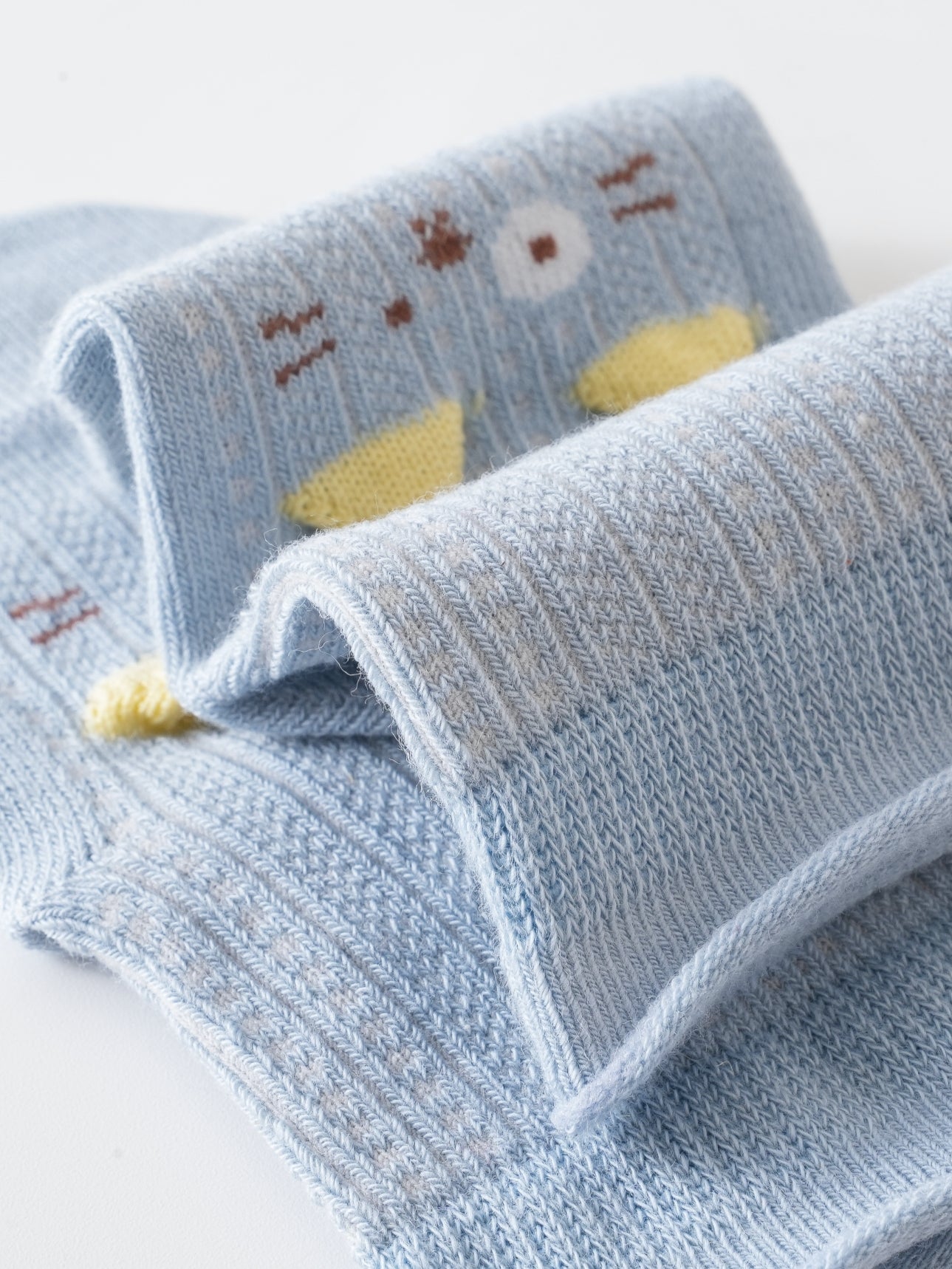 Babies' Ankle Socks with Perky 3D Ears-1 Pack
