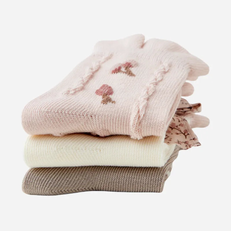 Babies The English Rose Garden Socks-3 Pairs