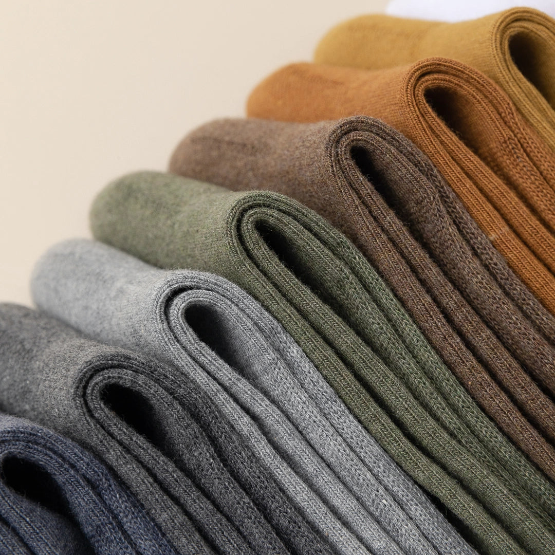 Men's 92% Premium Cotton Terry Cushion Sport Socks - product photo showing cushioned comfort