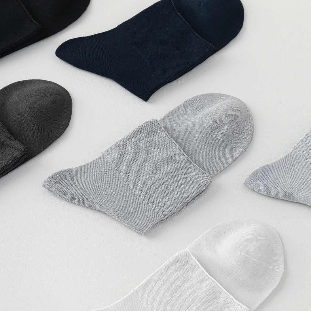 Men's Silk & Modal Non-Binding Loose Cuff Cooling Socks