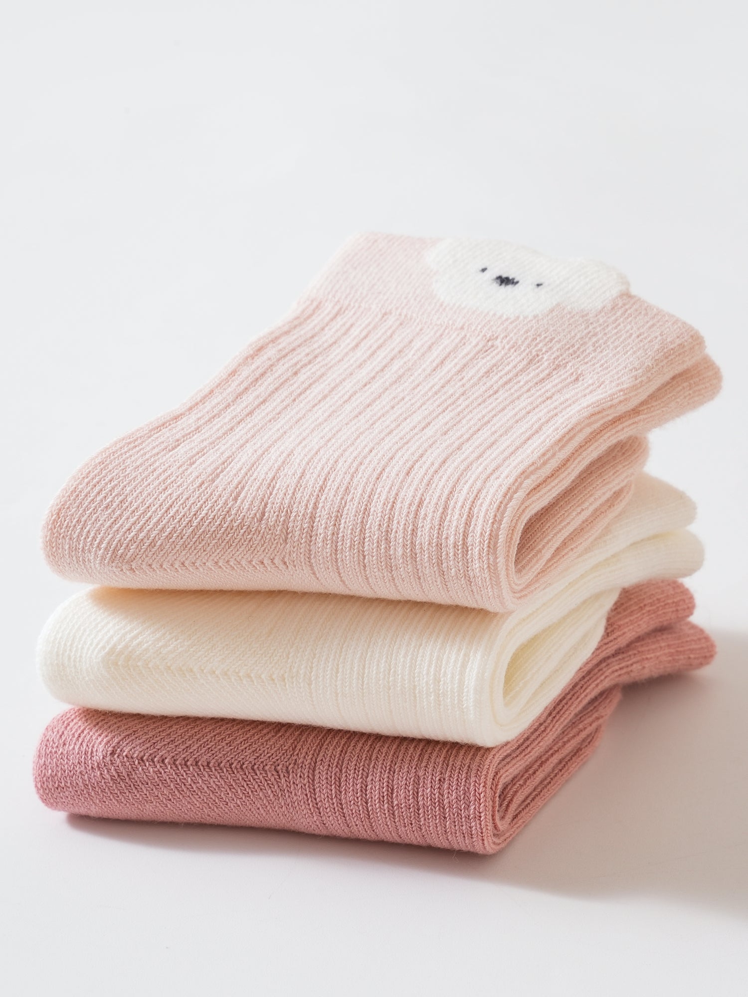 Babies' Ribbed Crew Socks-3 Pack