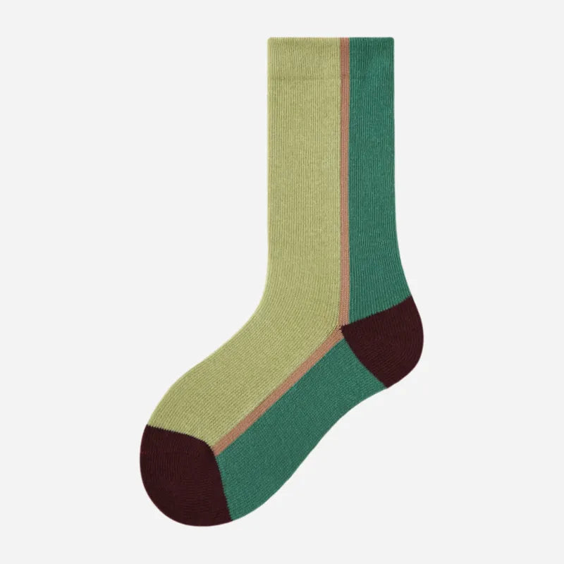 Kid's Earthy Tones Patterned Socks - 4 Pairs