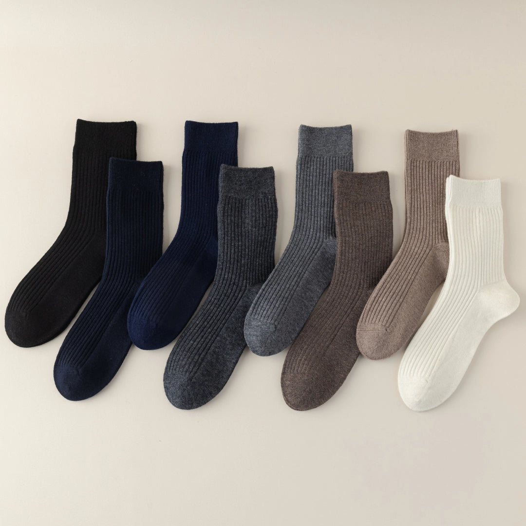 Men's 41% Wool Ribbed Thermal Socks