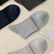 Men's Silk & Modal Ultra-Thin Cooling Quarter Socks - product photo showing modal and mulberry silk comfort
