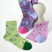 Women's Shimmer Mesh Crew Socks (3-Pack)