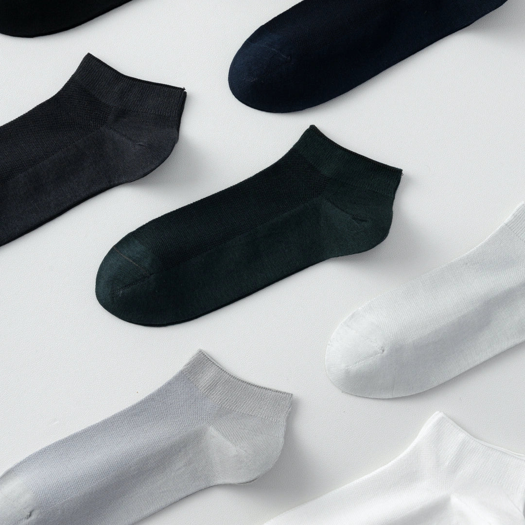 Men's 99% Supima® Cotton Breathable Mesh Low Cut Socks - product photo showing breathable mesh comfort