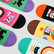 Women's Fun & Whimsical Summer Pattern No-Show Socks (5-Pack)