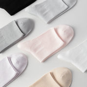 Women's 99% Supima® Cotton Silk-Touch Quarter Socks - product photo showing soft cotton comfort