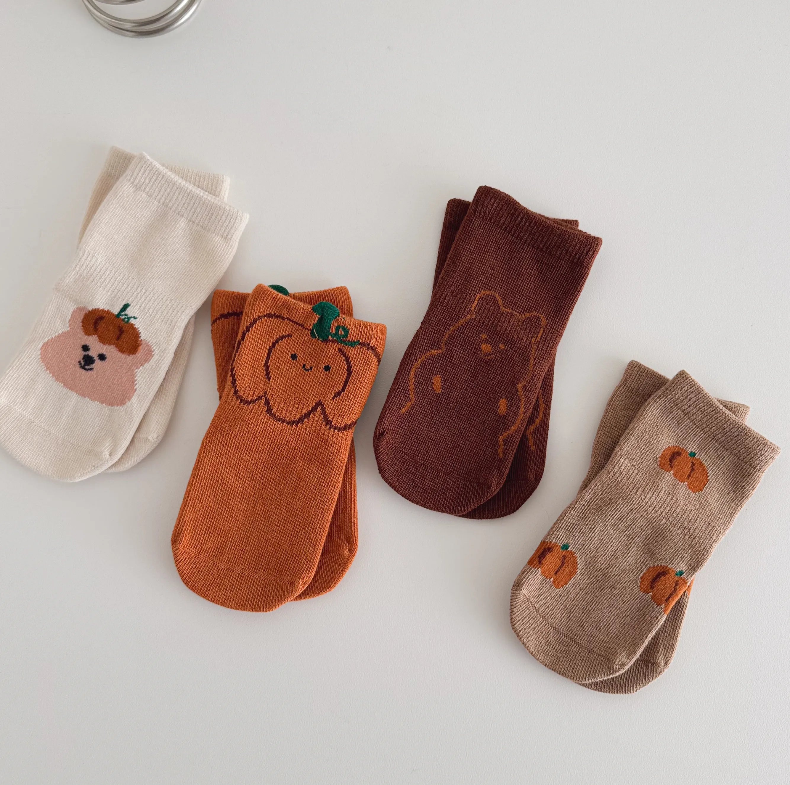Babies Bunny& Bear Grip Socks-4 Pairs