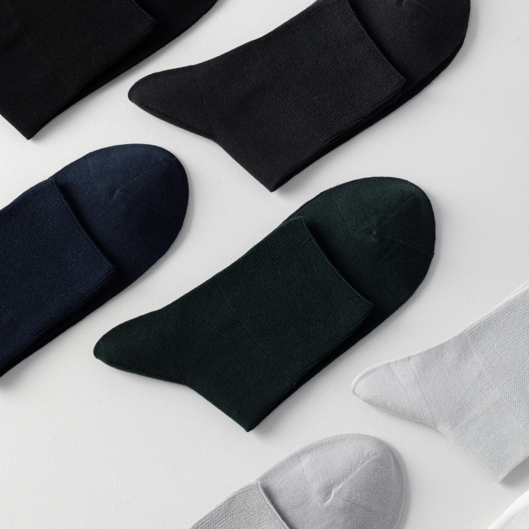 Men's 99% Supima® Cotton Silk-Touch Quarter Socks - product photo showing soft cotton comfort