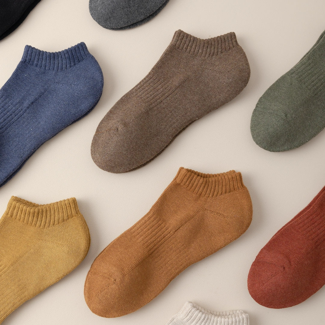 Women's 92% Cotton Terry Cushion Low Cut Socks - product photo showing cushioned comfort