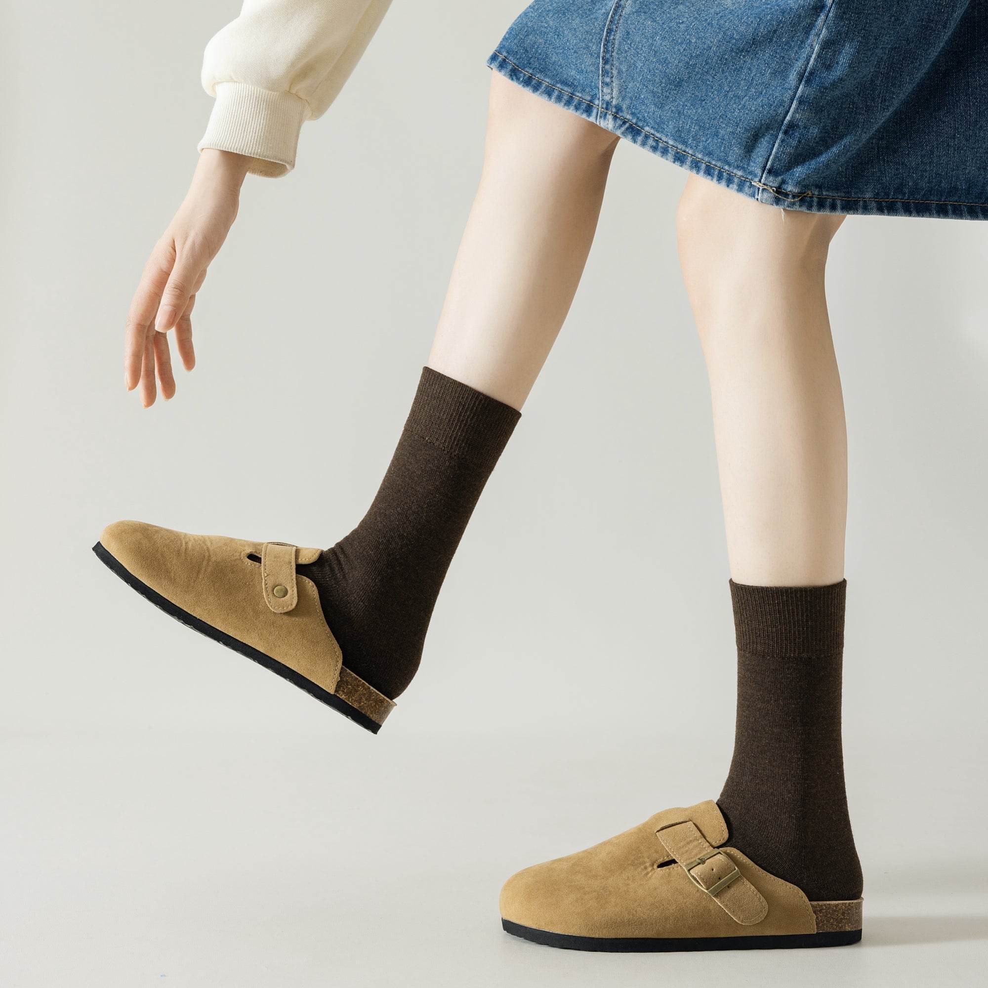 Women's Everyday Marled Crew Socks  - Single Pair