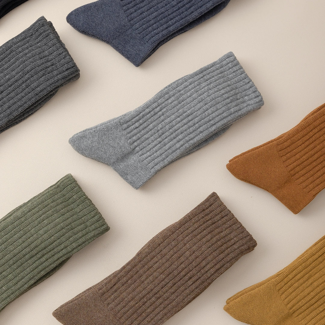Men's 92% Premium Cotton Terry Cushion Sport Socks - product photo showing cushioned comfort