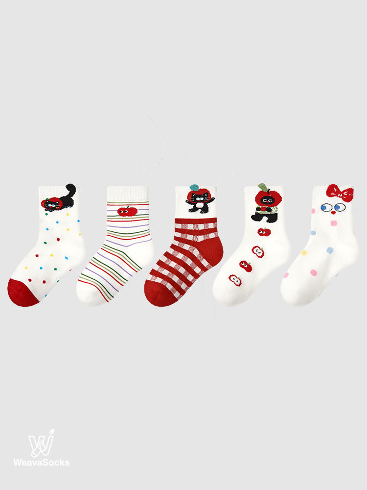 Kids' Feline Fable Orchard-5 Pack
