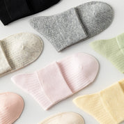 Women's 92% Cotton Candy-Colored Ankle Socks - product photo showing soft cotton comfort