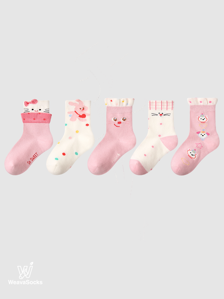 Kids' Pink Bunny Love-4 Pack