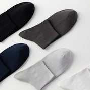 Men's 98% Cotton Ultra-Thin Non-Binding Ankle Socks - product photo showing soft cotton-rich comfort