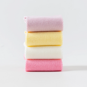 Kids' 99% Cotton Ultra-Soft Mesh Crew Socks (4-Pack) - sock set showing breathable mesh comfort