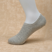 Women's 95% Cotton Ultra-Soft Heathered No-Show Socks - product photo showing soft cotton comfort